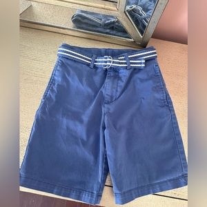Polo Ralph Lauren Boys 7 Cotton Shorts With Belt Navy